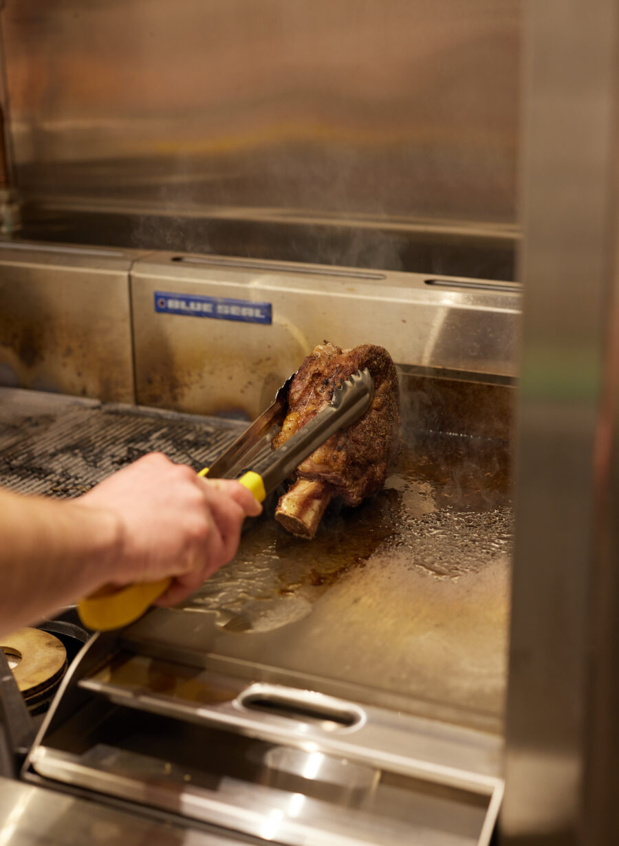 freshly prepared pub food dish